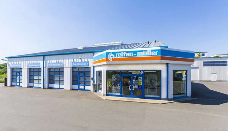 Reifen Müller Filiale Eisenberg, Außenansicht