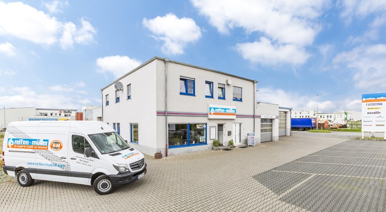 Reifen Müller Filiale Gernsheim, Außenansicht