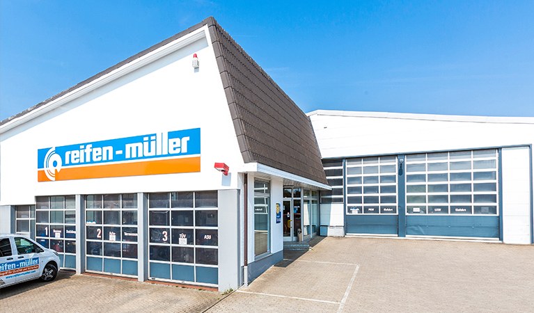 Reifen Müller Filiale Giengen, Außenansicht