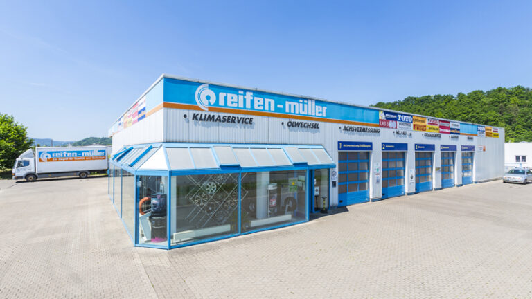 Reifen Müller Filiale Kirchhasel, Außenansicht
