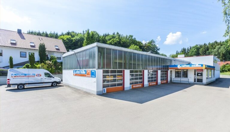 Reifen Müller Filiale Krumbach, Außenansicht