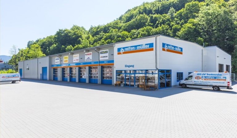 Reifen Müller Filiale Zella-Mehlis, Außenansicht